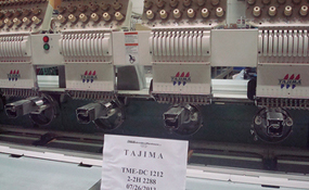 ID#1172 - Tajima TME DC1212 Commercial Embroidery Machine.  Year 2000 : 12 : 12 - www.TheEmbroideryWarehouse.com